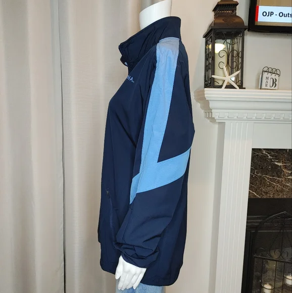 NIKE SUSTAINABLE FULL ZIP FRONT UNC CAROLINA TARHEELS JACKET, BLUE S - Picture 9 of 13